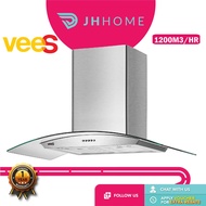 Vees 1200M3/Hr Stainless Steel Chimney Hood Cooker Hood (90 cm) DH-01TG