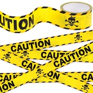 DISHIO Halloween Decoration Caution Tape, 1.9inx90ft Warning Caution Tapes Roll Hazard Warning Tape,
