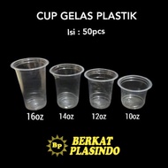 FLAT CLEAR PLASTIC CUPS SIZE 10 oz to 22 oz HEAT RESISTANT & NOT EASILY BREAKABLE