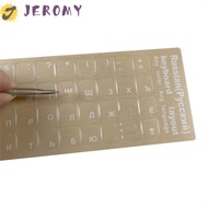 JEROMY Keyboard Stickers For PC Laptop Accessories English Hebrew Korean Dust Protection Language Al