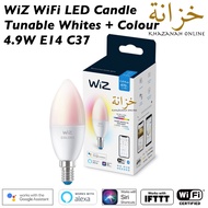 Philips Wiz LED Candle Wifi Smart Bulb 4.9W C37 E14 Colour & Tunable White (2200K Warm White to 6500