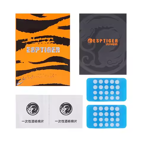New 40PCS Esptiger Tiger ICE V2 Foot Sticker DIY Small Dots Foot Pad Arc Edge Esptiger 6.5MM 7MM