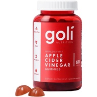 Goli Apple Cider Vinegar Gummy Vitamins - 60 Count - Vitamin B12, Gelatin-Free, Gluten-Free, Vegan &