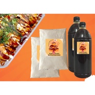 Set Niaga Takoyaki (10kg tepung dan Sos botol 1.5Liter 4 botol) bersamaan berat sos 6 liter