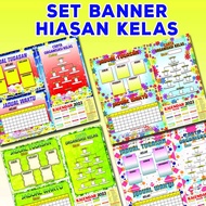[2025] Banner Hiasan Kelas / Jadual waktu / Tugasan / Carta [[ READY STOCK ]] UPDATE CALENDAR 2025