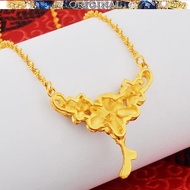 916gold Lady Flower Necklace 916gold Clavicle Chain Female in stock