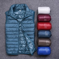 New men s ultra thin collar short down jacket in winter vest down jacket down vest lover