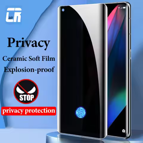 Privacy Full Curved Ceramic Soft Film for OPPO Find X5 Pro X6 X3 X2 Neo Anti Spy Screen Protector fo