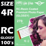 IJT 4RG 4RR 4RS 260gsm 270gsm 270g RC Glossy Satin Rough Premium Photo Paper 4R Size 4x6 4 x 6 Resin