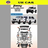 Suzuki Jimny 2019-2014 Convert To AMG G63 Front Rear Bumper Bodykit Fender Bonnet Grill Tail Lamp