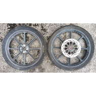 USED RACING BOY RCB SP811 SPORT RIM SUZUKI RG110 RGSPORTS RGV120 FX125 WITHOUT TYRE