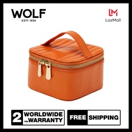 กล่องเครื่องประดับ WOLF1834 รุ่น Maria Zip Jewellery Cube (Tangerine)