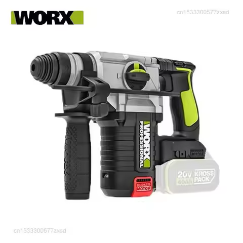 WORX WU388 Cordless Brushless Dual Purpose Impact Drill for Drilling Concrete Functional Industrial 