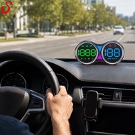 [Seriena.my] 4 Inch GPS Head Up Display Dual KM MPH Switch Overspeed Alert Mileage USB