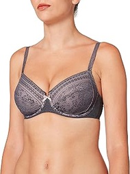 Anita Women's Fleur Underwired Bra Opaque, Grey (anthracite 408), 38J