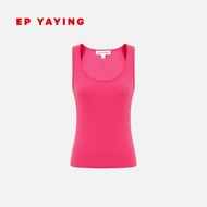 เสื้อกั๊กสปอร์ตยืดหยุ่น EP YAYING เสื้อชั้นในสำหรับผู้หญิง แขนสั้น ทรงเข้ารูป ผ้าฝ้ายผสมไนลอน ฤดูร้อ