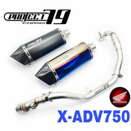 Project79 Exhaust Honda XADV750 XADV 750 Full System Tabung Muffler QPM50 X-ADV750 Accessories Motor
