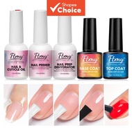 5-Piece Gel Polish Base & Top Coat Set with Nail Prep Dryers, Acid-Free Primer Set 5-in-1 Penjagaan 