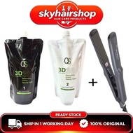QS 3D 35/36 REBONDING CREAM 500ML + Korea IC Iron