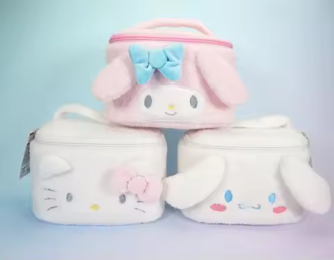 Hello Kitty Cosmetic Bag My Melody Makeup Case Cinnamon Dog Pudding Dog Little Twin Star Cosmetic Bo