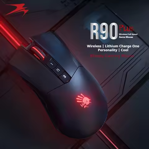 A4TECH Bloody R90Plus Wireless Mouse Esports Long Range Pc Gamer Mouse Laptop Accessories Lightweigh