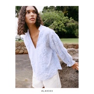 LA8303 - Blue Stripe | Blouse