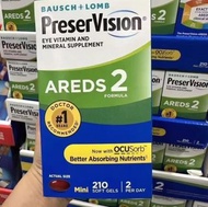 博士倫PreserVision AREDS2葉黄素膠囊，一盒210粒