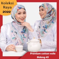 Bawal cotton printed/exclusive premium cotton voile/bawal printed cotton voile bidang 45