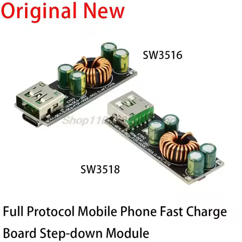 6-35V SW3518S SW3518P SW3516S Full Protocol Mobile Phone Fast Charge Board Step-down Module QC4.03.0