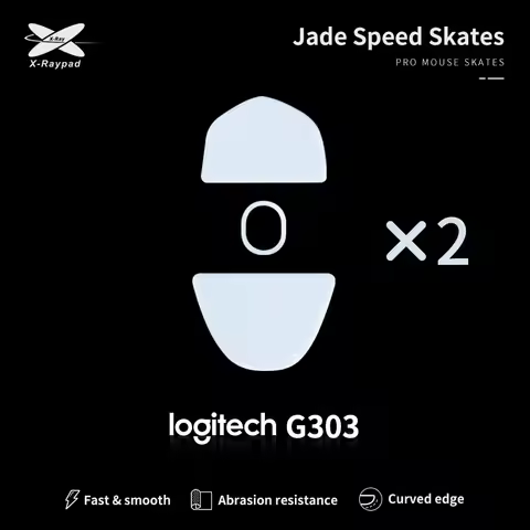 Xraypad Jade speed mouse skates for Logitech G303 X-Raypad Logitech G303 skates Mice Glide Feet