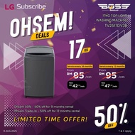 LG WASHING MACHINE 17KG TOP LOAD [INSTALLMENT PROMO 50% ‼️]