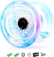 YoyoFactory Arrow Yo-Yo with Extra Ball Bearing and Cord - Galaxy (from Beginner to Professional, Mo