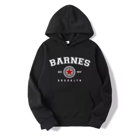 Vintage Barnes 1917 Hoodie Bucky Barnes Winter Soldier Hoodies Women Hooded Sweatshirt Tv Show Inspi