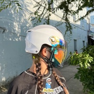 NAPOLI N011 NEW Yuelet 1/2 Half Head Helmet with Removable Long Goggles