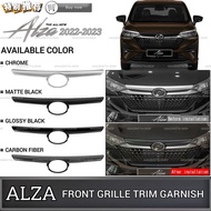 AMAZING PERODUA NEW ALZA 2022-2024 CAR FRONT GRILLE TRIM GARNISH FRONT GRILL GARNISH FRONT BUMPER BO