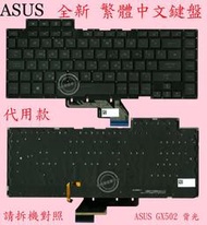 ASUS 華碩 GU502 GA502 GA502D  代用款 繁體中文鍵盤 GX502