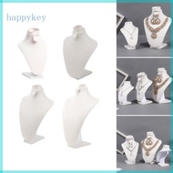 HAP Sturdy Lint Covered Necklace Bust Portable Jewelry Organization Home Accessory Necklace Display 