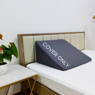 Pillow Cover for Bed Wedge Pillow (60x30x50cm) Soft Microfiber Replacement Pillow Case with Zipper