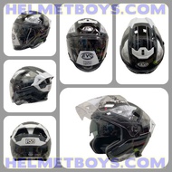 SG SELLER 🇸🇬 PSB APPROVED EVO RS9 Motorcycle Helmet Sun Visor White Matrix