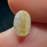natural Golden Rutilated Quartz Dim: 8.7 x 5.8 x 4.7 mm 2.55 Ct Amethyst Sandalwood Hair Gold Oval C