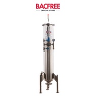BACFREE ER19S Stainless Steel 304 Polished Finishing Outdoor Water Filters With 6 Layers MultiMedia Filtration