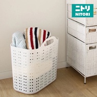 NITORI Laundry Basket Volca L WH