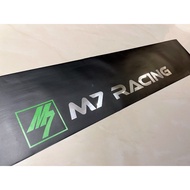 S756 Silver Chrome M7 RACING Windshield Vinyl Decal Sticker