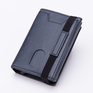 Men Rifd Smart Wallet Card Holder Mens Aluminum Wallet Card RFID Card Protection Metal ID Business Case Coin Cash Magic Zipper