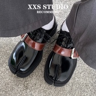 ปรับแต่งสีน้ําตาล หนัง เข็มขัดหัวเข็มขัด Oxford รองเท้าผู้ชายด้านล่างหนาจริง หนัง รองเท้า Derby สไตล