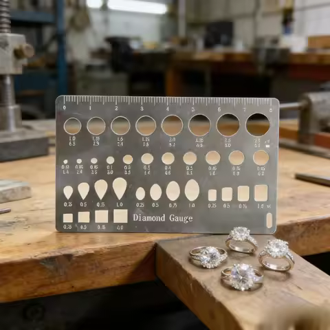 Portable Diamond Gauge 0.01-3.0ct Carat Estimator Professional Jewelry Sizing Measuring Tools For Ge