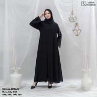 [DRESS TERKINI MODEL TERBARU] Sakha - GAMIS PUTIH HITAM BAJU GAMIS PUTIH WANITA BRUKAT GAMIS PUTIH C