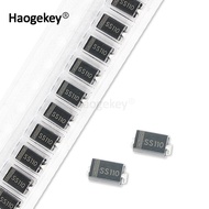 100ชิ้น SB1100 SS110 SMA Schottky Diode 1A 100V