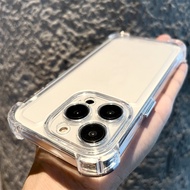 Casing iPhone 11/12/13/14/15 Pro max Case Drop Protection Clear For iPhone 11 12 13 12pm 13PM 14PM