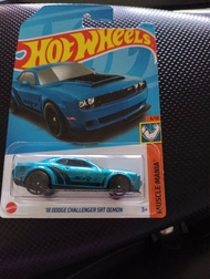 Hot wheels 18 DODGE CHALLENGER SRT DEMON blue
